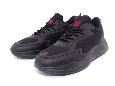 HUGO BOSS LEON RUNN Sneaker Low Herren Laufschuhe Schuhe Schwarz