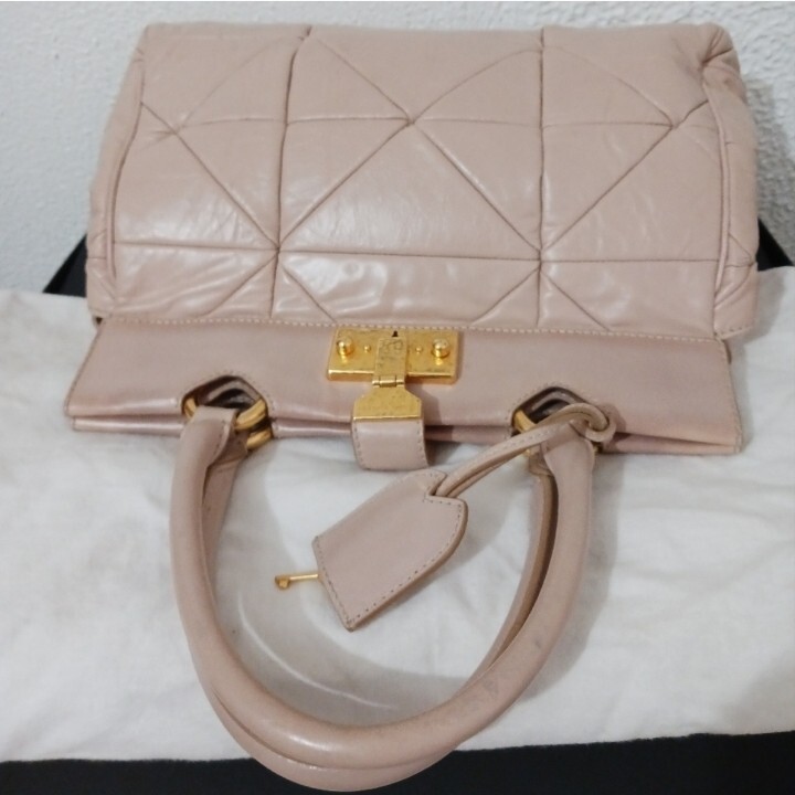 Marc Jacobs Patchwork Klein Frame Blush Leather T… - image 9