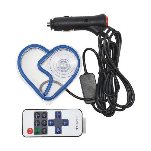 Blue Broken Love Heart Shape Car Ambient Light Car Window Led Flashing Light - Picture 5 of 8