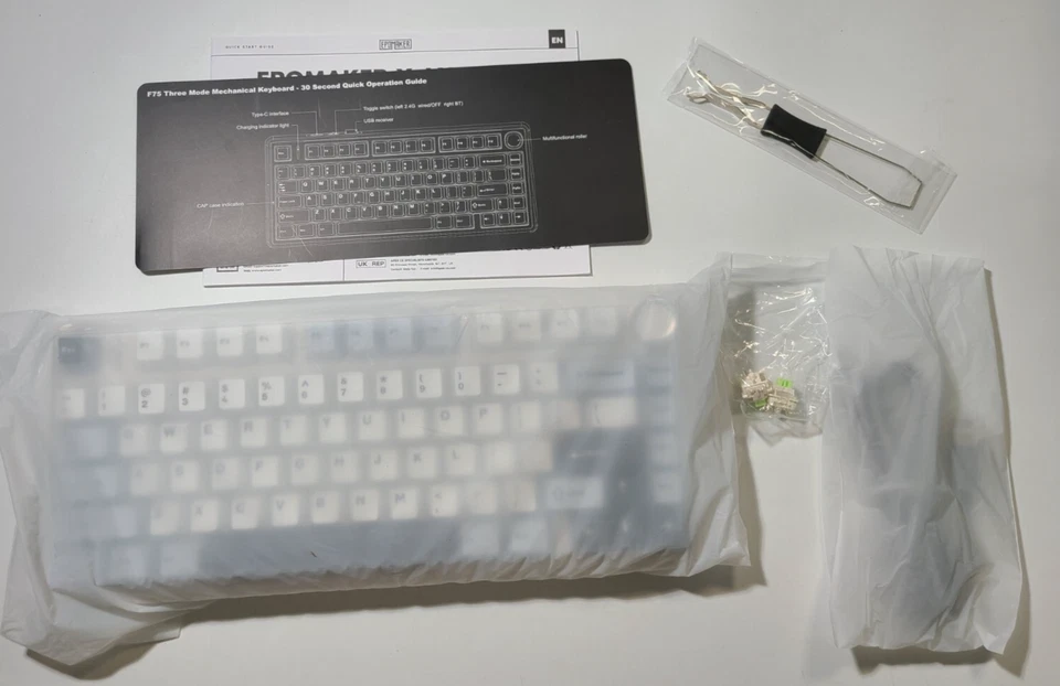 EPOMAKER x Aula F75 Gasket Mechanical Keyboard, Light Blue/LEOBOG Reaper - Image 2 of 4