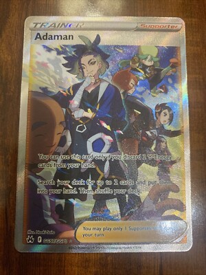 Pokemon Adaman GG57/GG70 Crown Zenith Trainer Full Art Holo Rare MINT