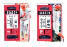 2020 Panini Contenders Baseball Master Set  100 card base set plus 8 Insert sets