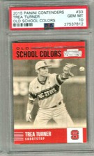 2015 Panini Contenders Trea Turner Old School Colors PSA 10