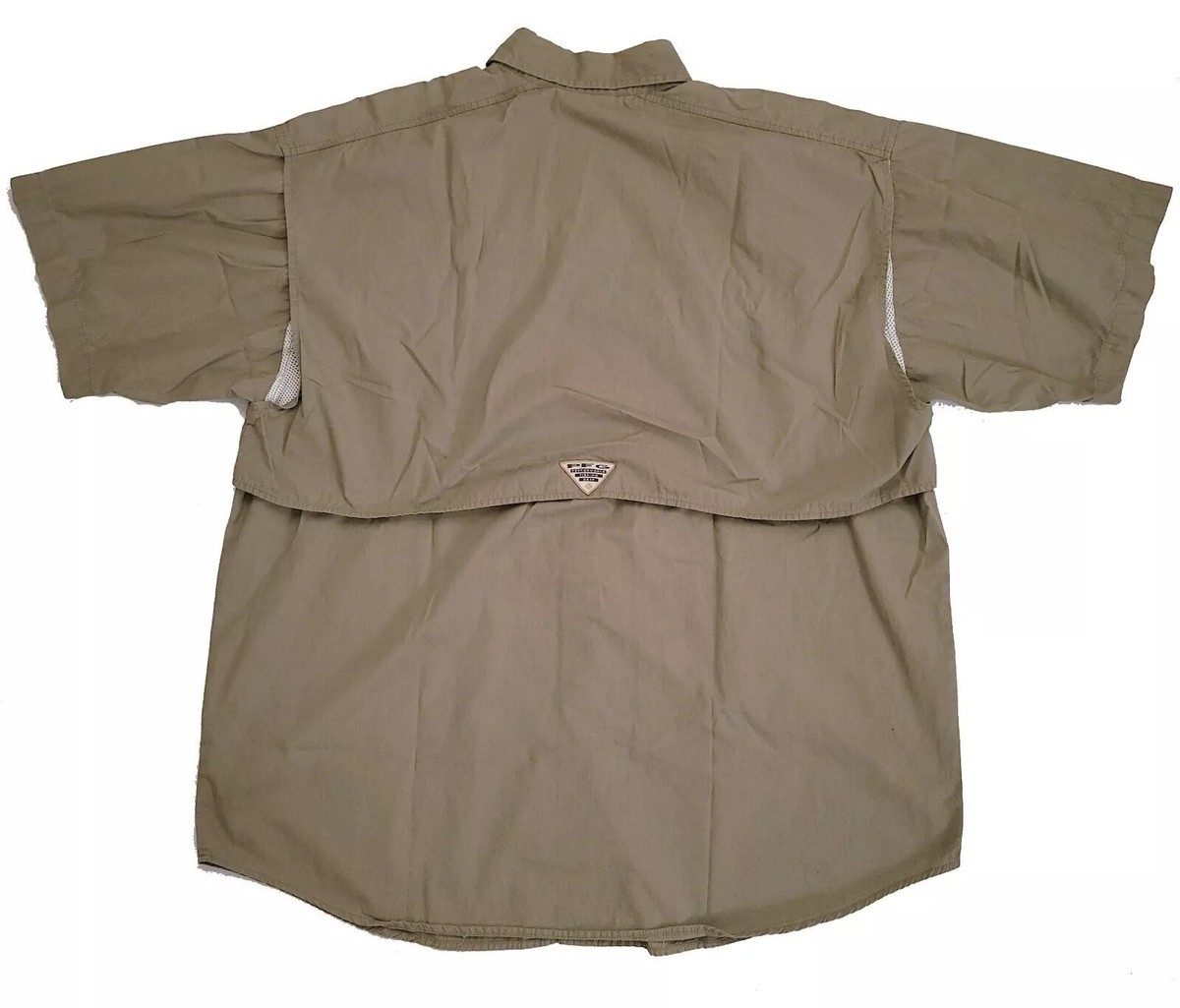 Columbia PFG Vented Fishing Shirt Men's Large Button-Dn Performance Gear Un-tuck