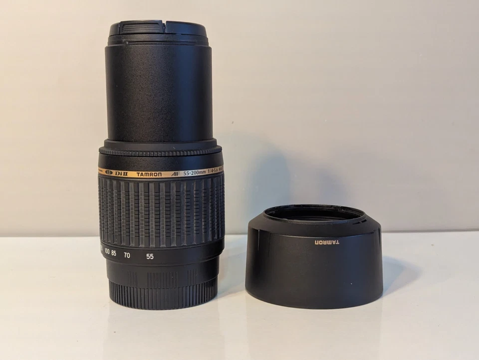 Lente macro Tamron DI II AF 55-200 mm f4 ID Sony montura A Japón Foto 4 de 4