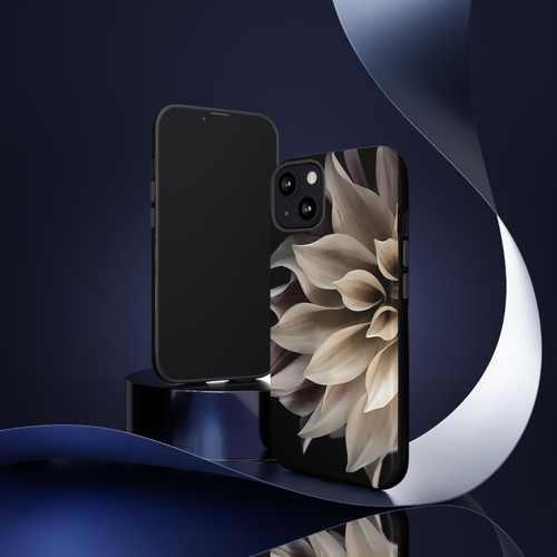Tough Case For iPhone, Samsung Galaxy, Pixel, Cream Dahlia Flower Print - 第 75/223 張圖片