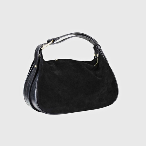 Tasche Wildleder Schultertasche Echt Leder Suede italienische Italien Jabira 3 - Picture 7 of 13