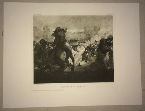 ARTE-ARTISTICA VEDUTA-DISTRUZIONE DI GERICO-ARTISTA BAUMHAUER-BRUCKMANN-1911 - Imagen 8 de 8