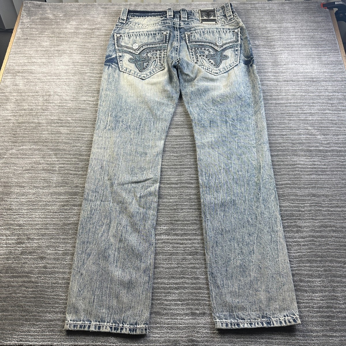 Rusty Neal Jeansbroek heren jeans used look donkerblauw 'New York sterk gewassen stretch -47
