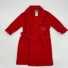 Vintage Tom  Jerry Robe Child's  Red Bathrobe Girl Boy Kid Size 5 Bath Belted