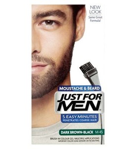 Just For Men Brush In Colour Moustache Beard Dark Brown Black