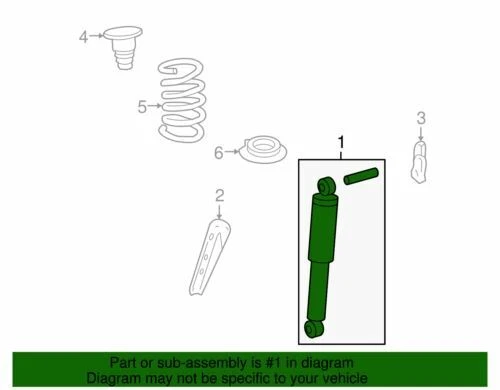 Amortiguador de suspensión trasera GM 2007-2012 GMC Saturn Outlook genuino 25822945 Foto 2 de 2