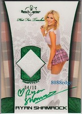 2011 BENCHWARMER KNEE HIGH SWATCH AUTO: RYAN SHAMROCK #4/10 AUTORAPH WORN SOX