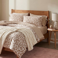 Mainstays Leopard Print 3-Piece Neutral Comforter Set Full/Queen Bedding