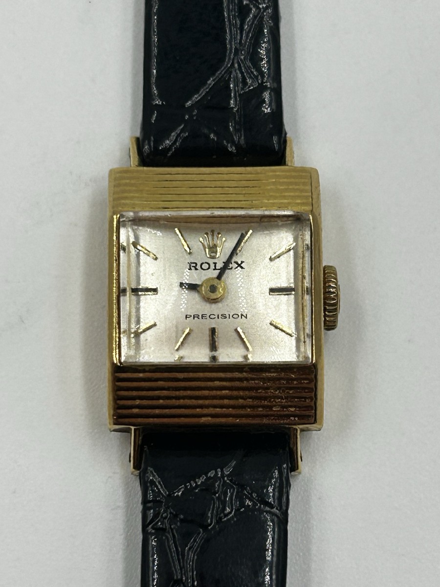 Ladies Rolex Precision 2159 18k Yellow Gold Watch