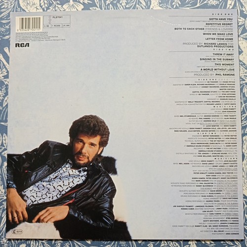 Eddie Rabbitt - Rabbitt Trax - Vinyl Album 1986 - Picture 2 of 2