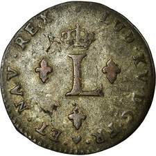 [#29733] Coin, France, Louis XV, Double sol (2 sous) en billon, 2 Sols, 1740, St