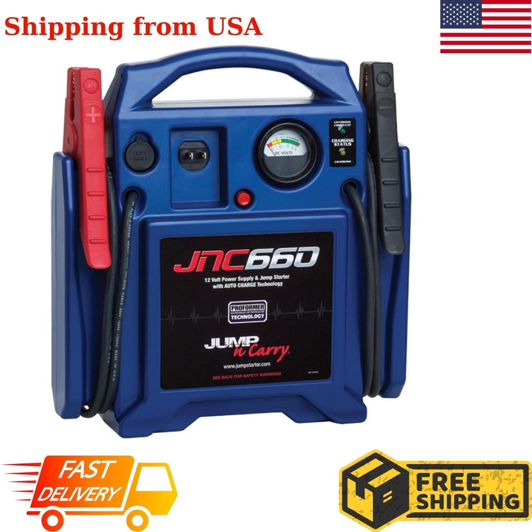 Clore Automotive Jump-N-Carry JNC660 1700 Peak Amp 12 Volt Jump Starter , Blue