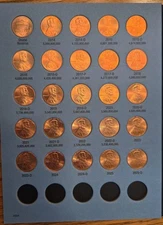 Complete Lincoln Cents Set in Whitman Folder 4004 Vol 4 Starting 2014 w/25 coins