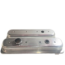 Billet Specialties 95123 Script Short Valve Cover Small Block Chevy Polished Al