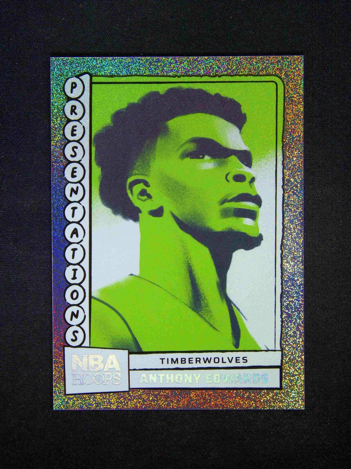 2024-25 Panini Hoops Anthony Edwards #7 Presentations SSP