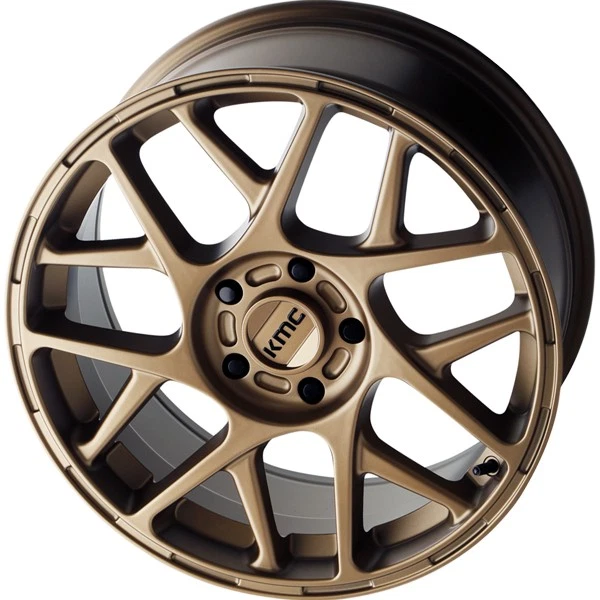 (Set of 4) KMC KM708 Bully 17x8 5x4.5" +38mm Bronze Wheels Rims 17" Inch Foto 3 de 4