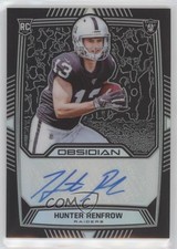2019 Panini Obsidian Rookie Auto 73/150 Hunter Renfrow #RA-HRE Auto 1u6