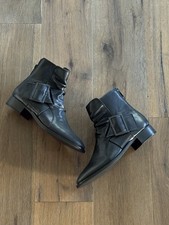 Yohji Yamamoto Y's Semi-Matte Leather Belted Boots