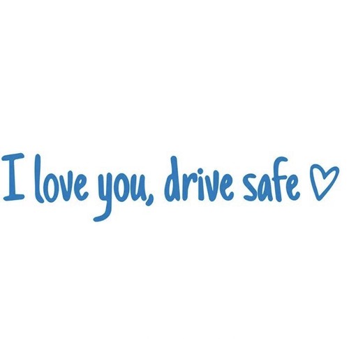 I love you❤️drive safe Rearview Mirror Funny Vinyl Window Decal Sticker Car - 第 10/19 張圖片