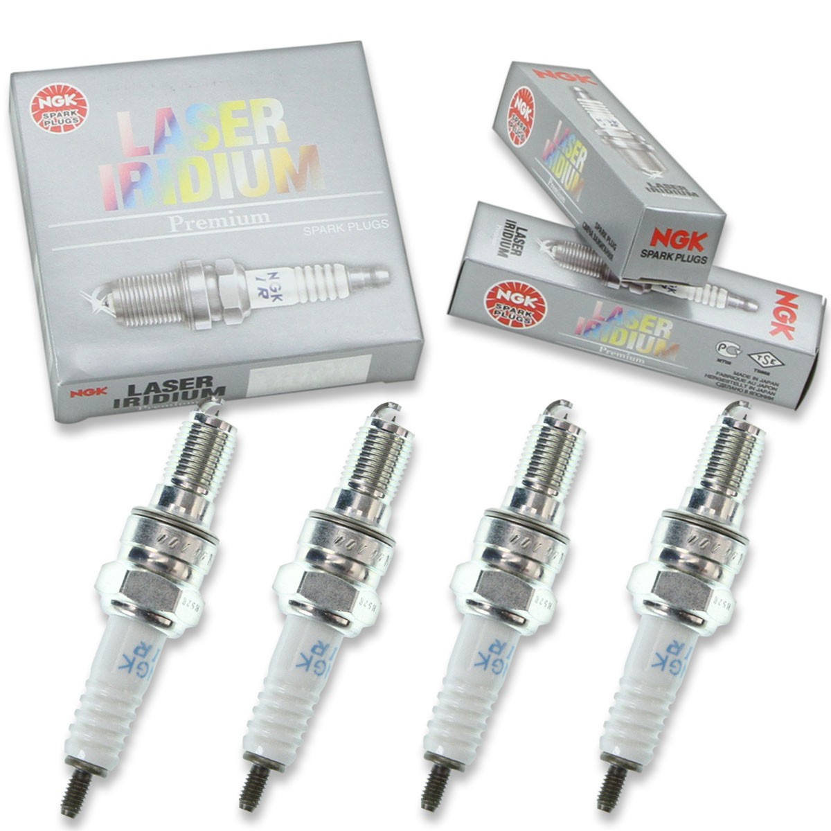 4pcs 09-11 Honda CBR600RR NGK Laser Iridium Spark Plugs 599cc 36ci Kit Set nr