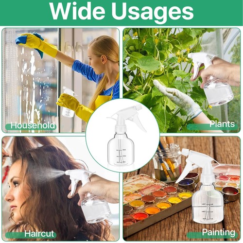24 Pcs Empty Plastic Spray Bottles 8oz, Spray Bottles, Mini Spray Bottles wit... - Picture 6 of 7