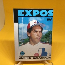 1986 Topps traded Andres Galarraga #40T RC  miscut 1 of a kind just discovered