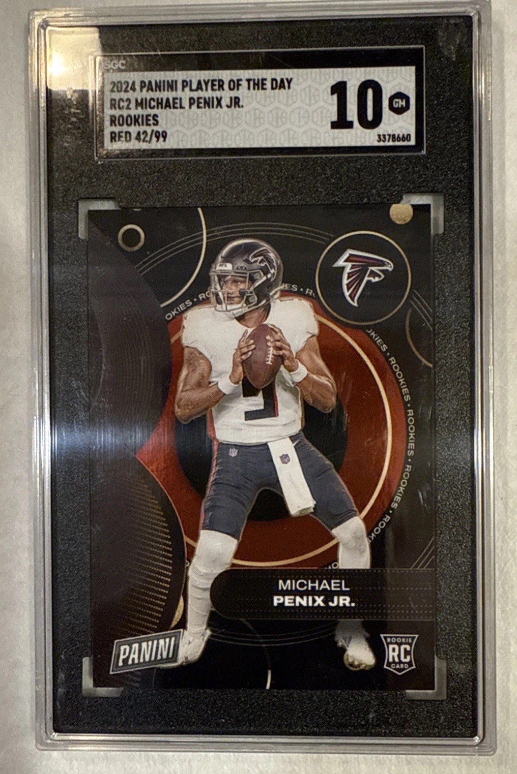 2024 Panini Player of the Day Michael Penix Jr RC /42/99 Atlanta Falcons #RC2