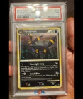 2010 Pokemon Undaunted Umbreon Holo Rare 10/90 English PSA 7 •DOUBLE SWIRL•