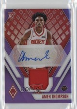 2023 Panini Phoenix Rookie Jersey Purple 63/99 Amen Thompson #RJA-AMT Auto 6m7