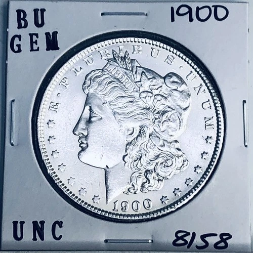 1900 BU GEM MORGAN SILVER DOLLAR UNC MS+++ U.S. MINT RARE COIN 8158