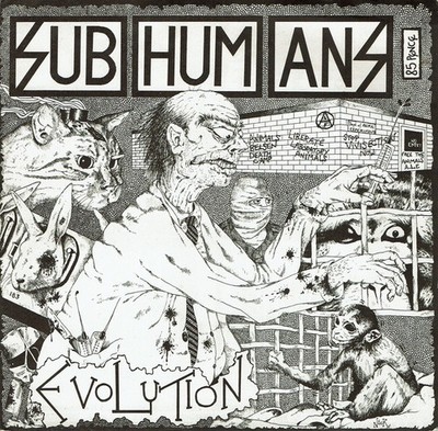 Subhumans - Evolution (7'', EP, Wit)