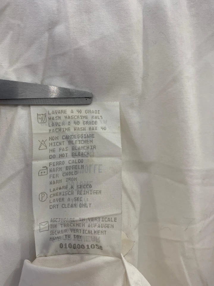 C.P. Camisa abotonada Company Made in Italy blanca de algodón vintage para hombre XL #C2 Foto 4 de 4