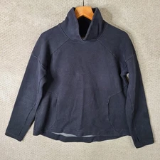 C9 Champion Sweatshirt Womens Large Black Victory Fleece Pullover Turtleneck