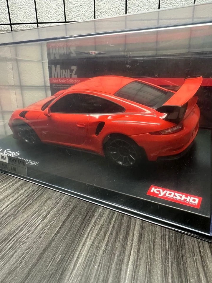 Kyosho Mini-Z Porsche 911 GT3 RS Lava Orange MZP159OR - Image 3 of 4