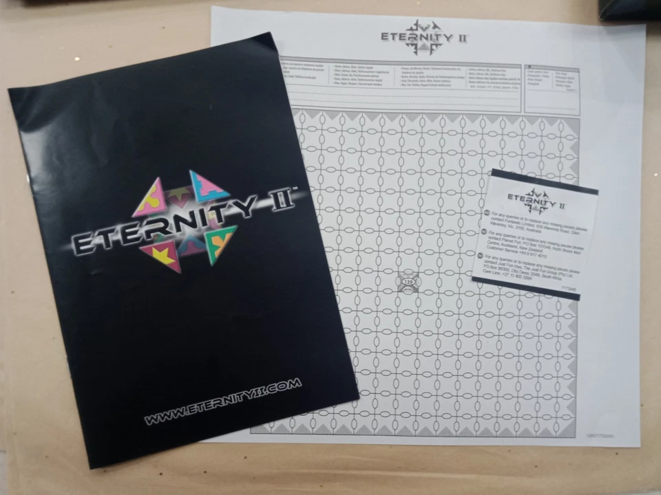 Eternity II Puzzle Christopher Monkton 2007 256 pieces Complete Rare - image 3 of 4