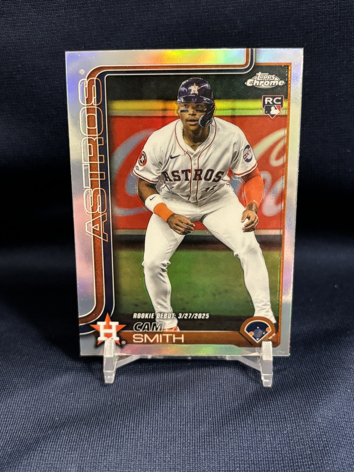 2025 Topps Chrome Update Cam Smith Rookie Debut Refractor Houston Astros