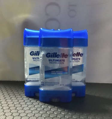 3 Deodorant Antiperspirant Gillette Ultimate Protection Cool Wave Gel 72 Hr