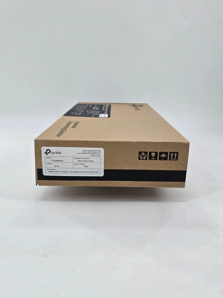 TP-Link TL-SL2428P 24 Port Fast Ethernet Smart Managed PoE Switch New Sealed - Image 3 of 4
