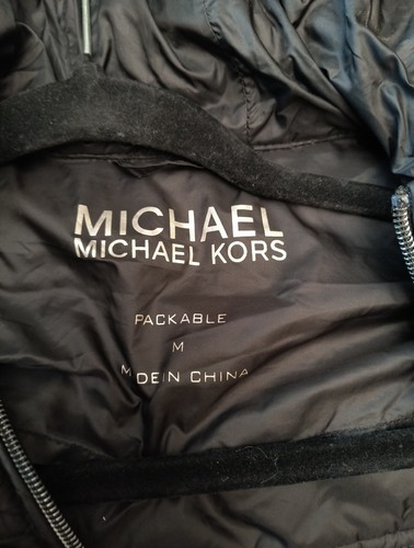 Michael Kors Packable Puffer Jacket/Coat Black Women M - Picture 3 of 7