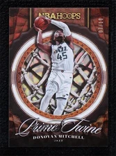 2020-21 Panini NBA Hoops Prime Twine Hyper Gold 7/10 Donovan Mitchell #21 0vf5