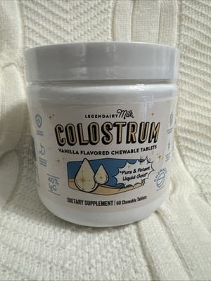 Legendairy Milk Colostrum Supplement Chewable Tablets - 60ct *EXP 07/2027* -New