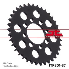 JT Rear Sprocket 37 T 420 P JTR801.37 Black For Suzuki LT-A 50 2003