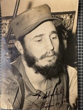 Original Autograph Signature Signature Photo by Fidel Castro Cuba 