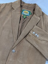 Cabela's Outdoor Gear Men's Leather Buffalo Nickel Button Blazer Jacket 42R
